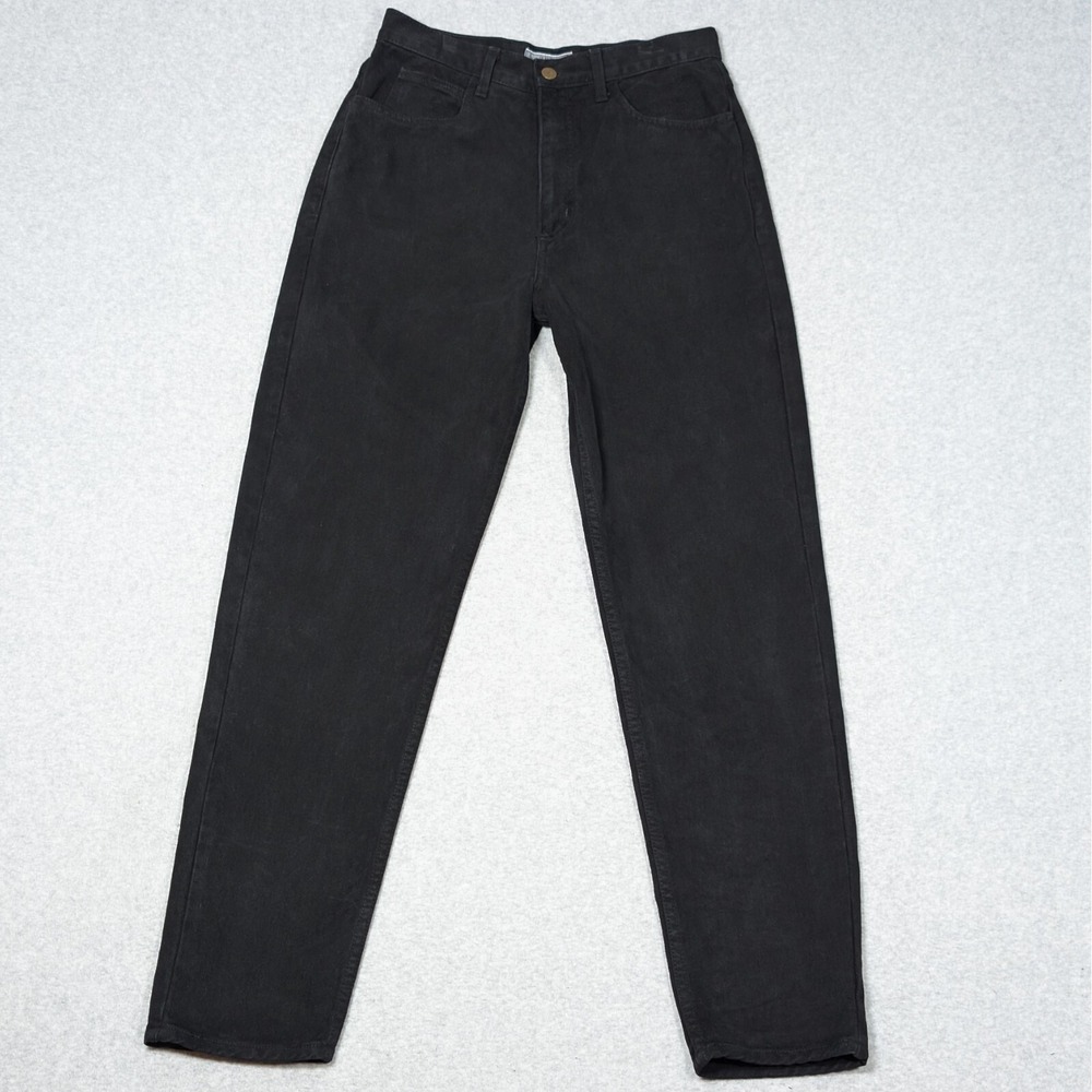Vintage 90s Guess Jeans Womens 31 Tapered Leg Denim Black Georges Marciano USA